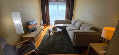 4 1/2 meublé   services INCLUS @ louer 1er mai / face métro