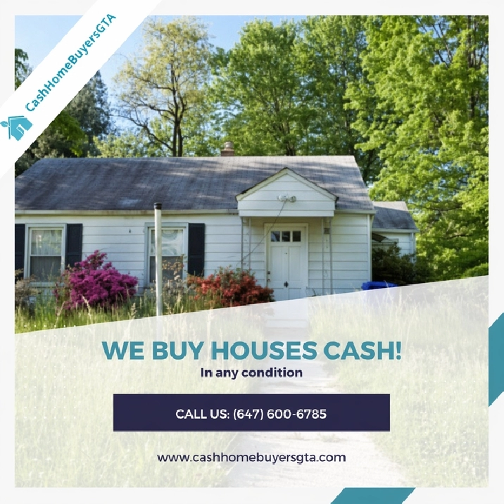 Cash House buyers in London, offer in 24 hours (647) 600-6785