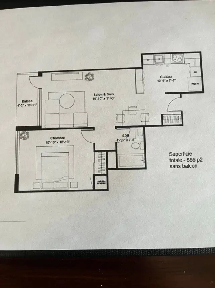 BRIGHT ONE BEDROOM IN GATINEAU (HULL)