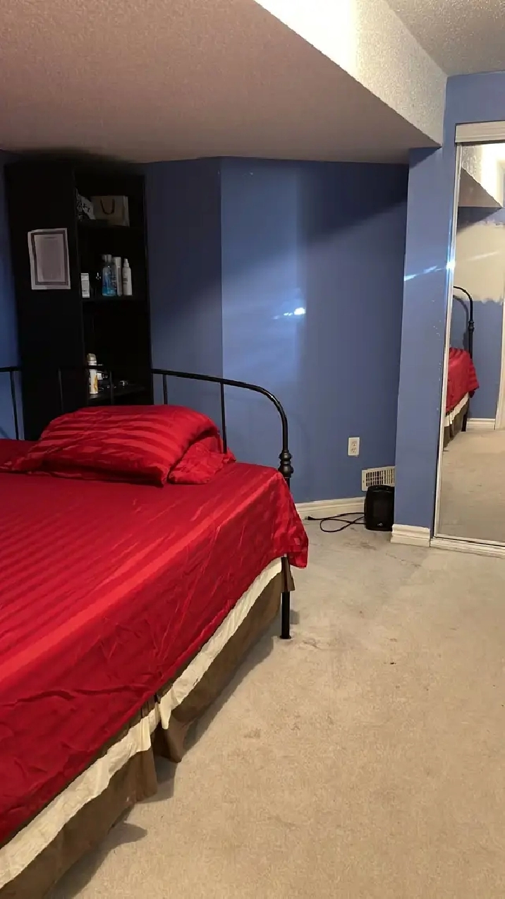 Single Room Available for Rent – Furnished Basement