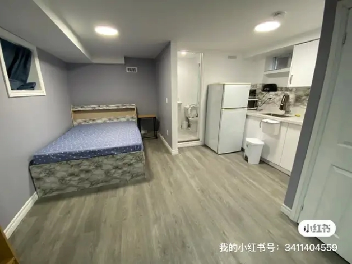 New renovation walk-out basement studio available from June 1st