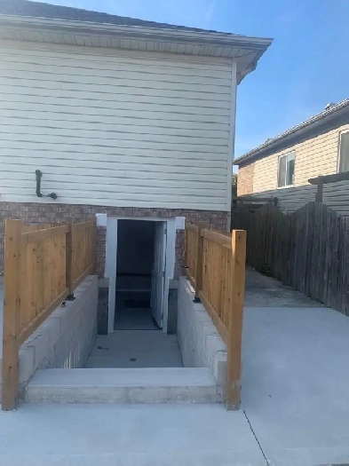 lower unit with separate entrance for rent