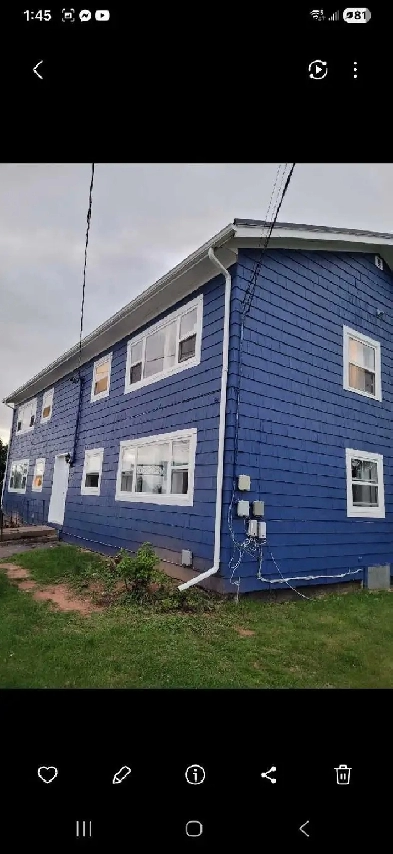 Two bedroom unheated partially furnished apt