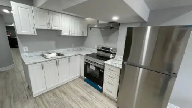 Spacious Basement with 2 bedrooms and 2 Parking spots