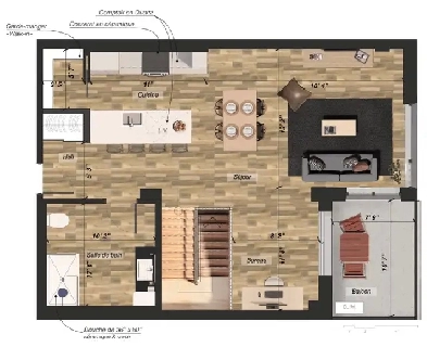 Maison de ville en face du parc pointe aux lièvres Limoilou