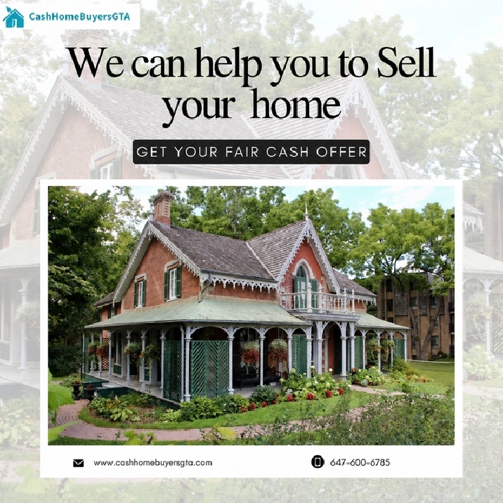 Cash Home Buyers,Offer in 24 hours Call 647-600-6785