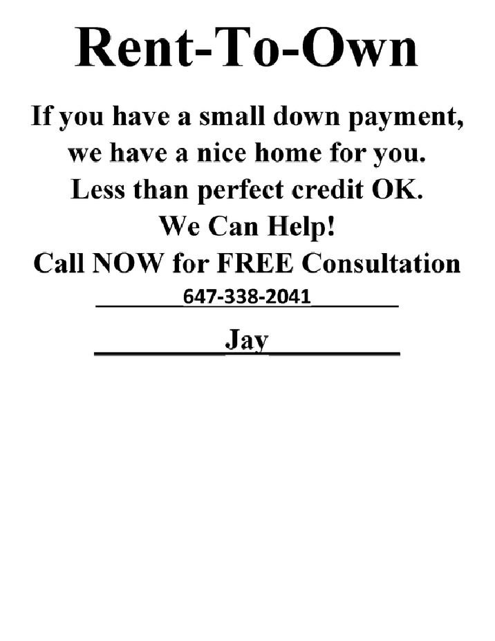 Why to Rent when you can OWN?