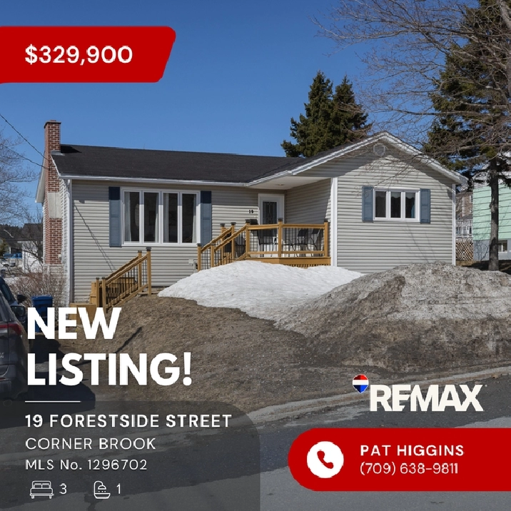 New Listing! 19 Forestside Street | Corner Brook