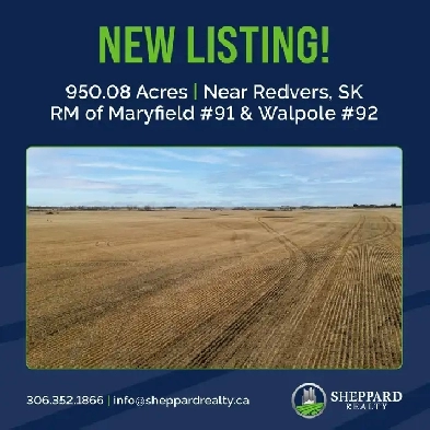 950.08 Acres | Fairlight & Redvers, SK Area