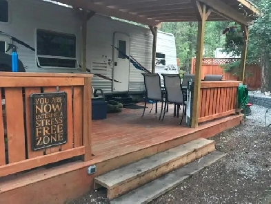 LOT & TRAILER FOR SALE: Mountain Shadows Resort, Radium BC