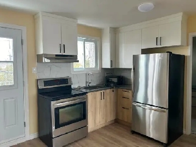 3 1/2, entièrement rénové, poêle frigo inclus, 1075$ 1er juin