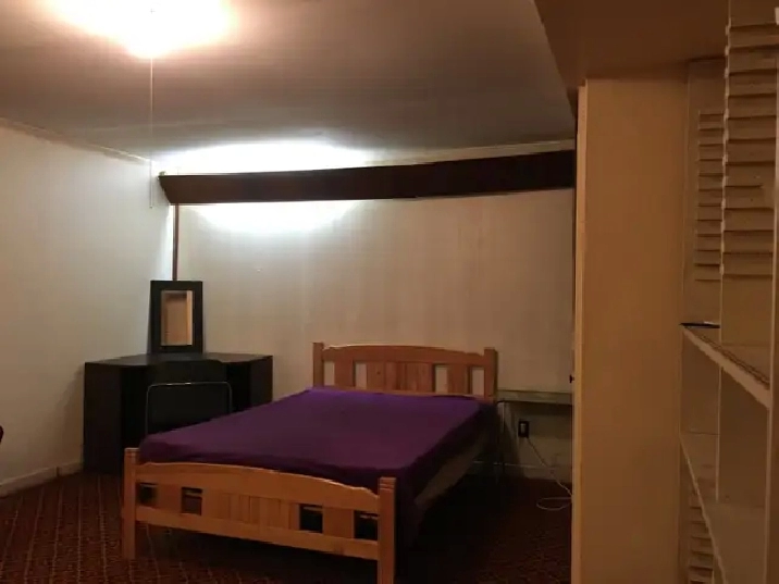 Spacious quiet furnished room close to Kennedy subway stn