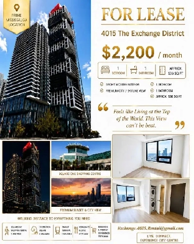 1 Bedroom Apartment Luxurious View