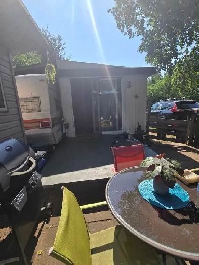 trailer with addition and sleep camps