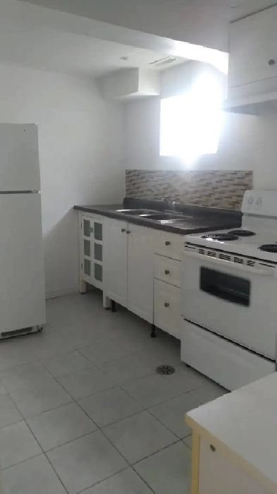 Available immediately 1 bedroom basement apartment