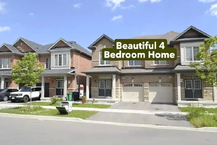 Beautiful 4 BEDROOM  Home For Rent