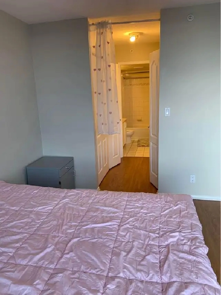 Spacious Fully Furnished Master Bedroom with Private Bathroom –