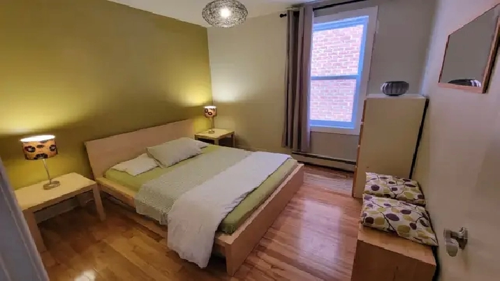 Exceptionnel ! Appt. 1 chambre meublé face au parc – Métro Viau
