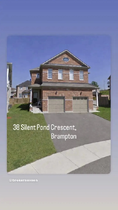Whole House For Lease Brampton - Family Rental