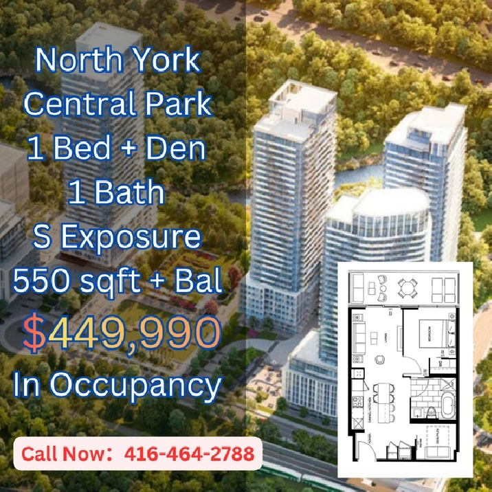 Central Park 1 Plus Den Over $300K Huge Loss Assigment!
