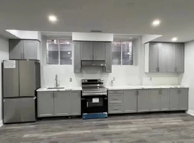 1000 sq. ft New 2 bedroom 9 ft ceiling basement apartment