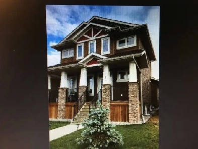 1307 sq ft two storey, attached heated garage, rent 1 yr lease