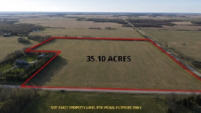 35acre corner lot! Perfect for dream home or farmland investment