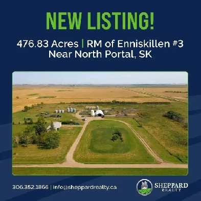 3 Quarters | RM of Enniskillen # 3 | Near North Portal, SK