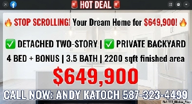 2200 sqft finished brand new $649900