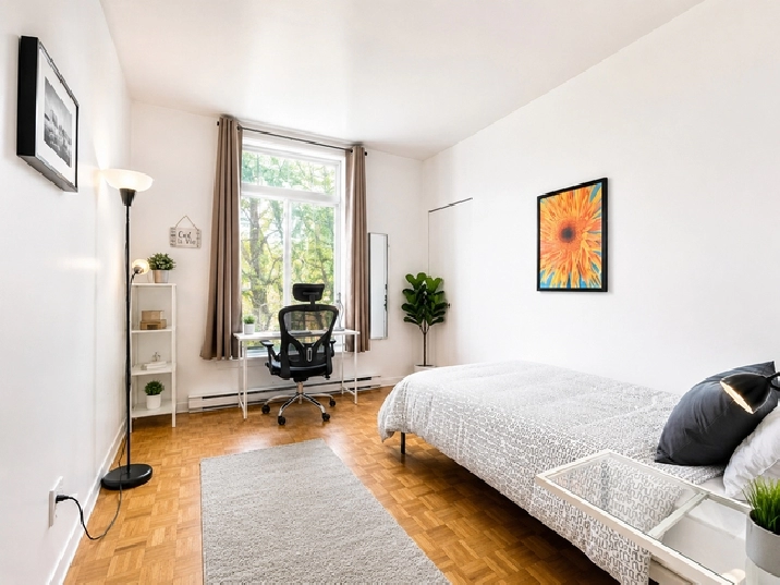 Available NOW. Furnished ROOM. CLEAN, SAFE! Great Area! ALL INCL
