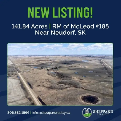 Home Quarter For Sale | RM of McLeod # 185 | Near Neudorf, SK