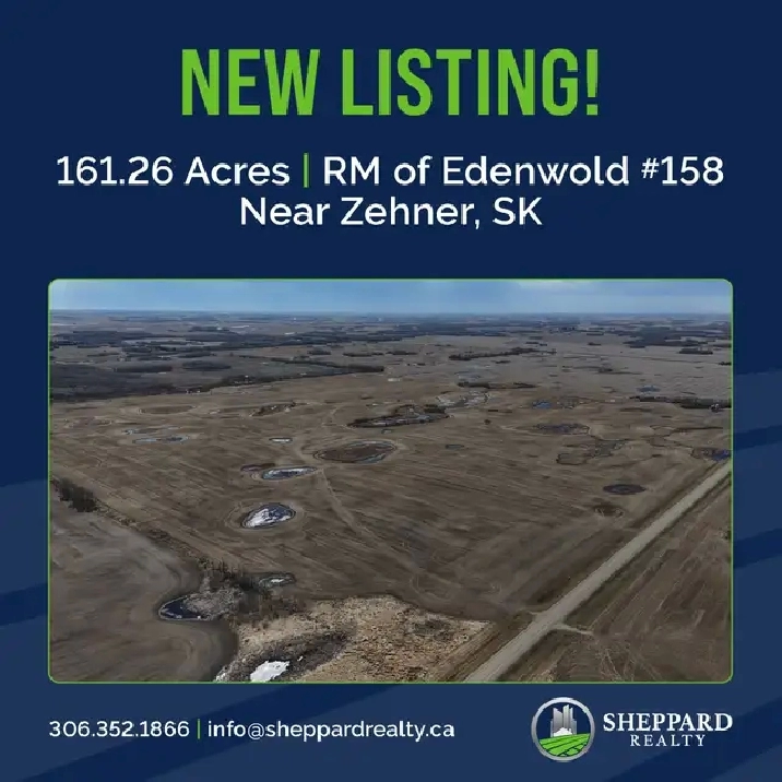 1 Quarter | R.M. of Edenwold # 158 | Near Zehner, SK