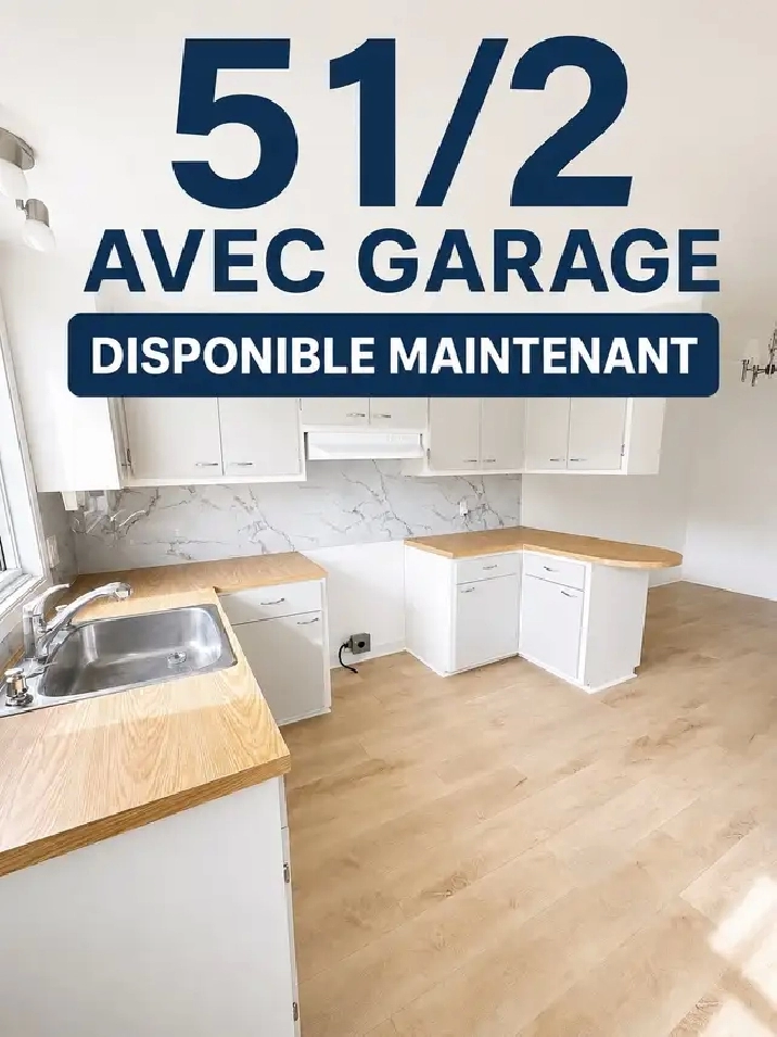 5 1/2  AHUNSTIC  AVEC GARAGE