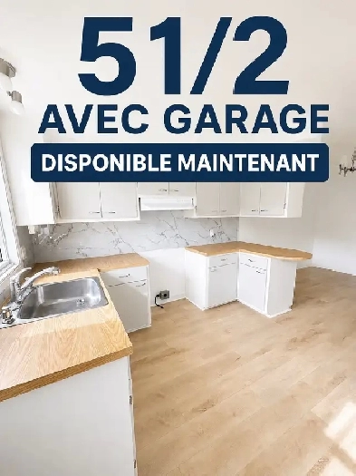5 1/2  AHUNSTIC  AVEC GARAGE