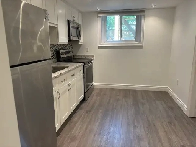 Leslieville Separate Entrance Renovated Basement Apartment