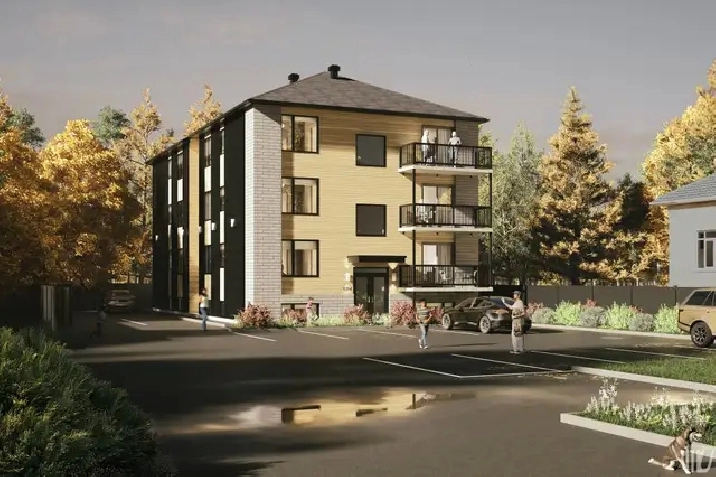 Condos neufs 4 1/2 à 30 mins de Québec et Lévis 1200$/mois