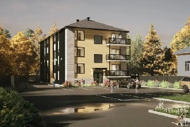 Condos neufs 4 1/2 à 30 mins de Québec et Lévis 1200$/mois