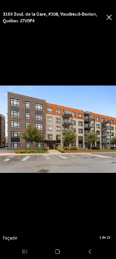 Superbe condo 4 1/2 à vendre au centre-ville  de Vaudreuil-Dorio