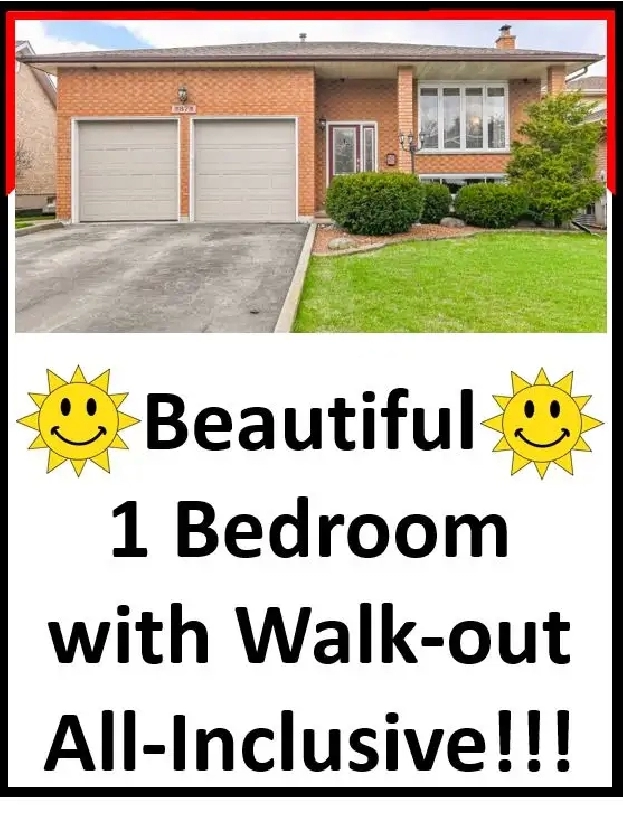 Nice & Big 1-Bed, 1-Bath Walkout Apartment $1895/mth - All in
