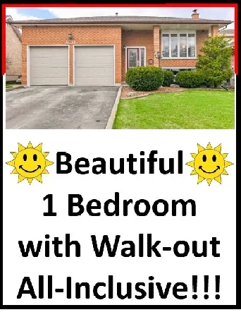 Nice & Big 1-Bed, 1-Bath Walkout Apartment $1895/mth - All in