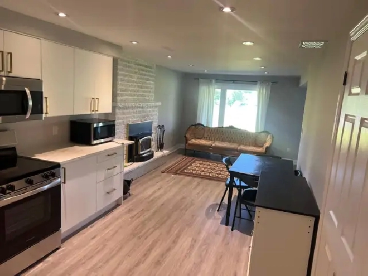 1,200-sqft 1-bed den   parking/AC/laundry (17th Side Rd, King)