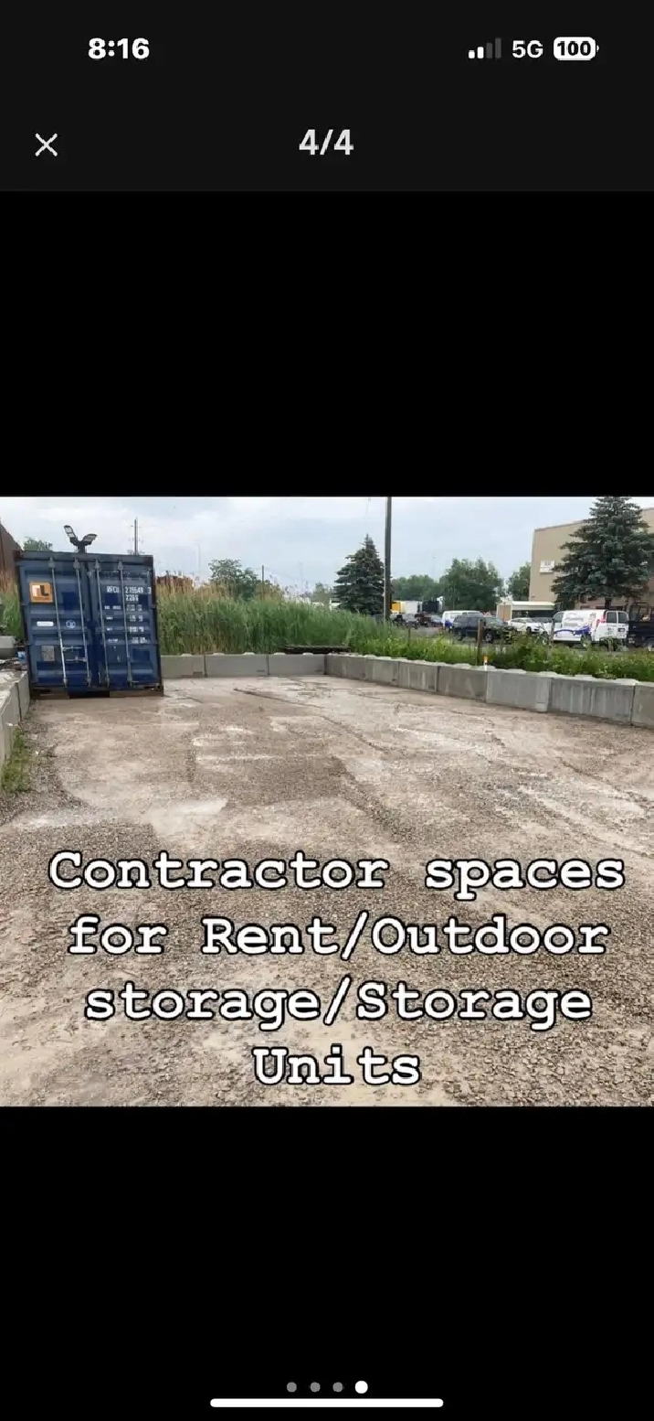 Contractor Yard for Rent/ Sea Containers