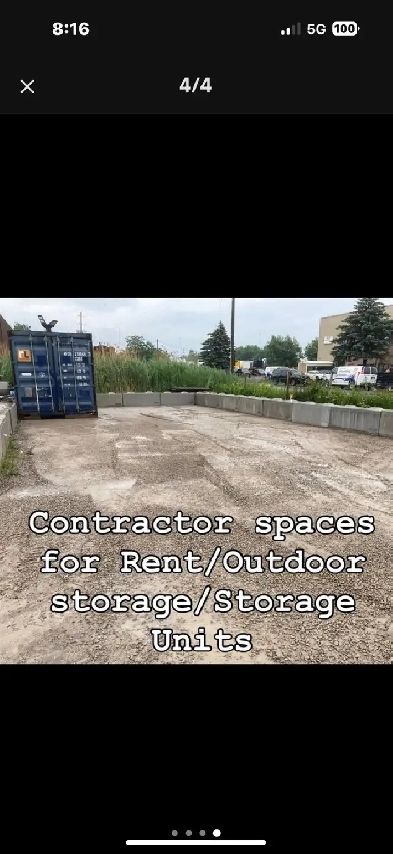 Contractor Yard for Rent/ Sea Containers