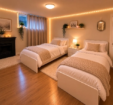 Cozy Sharing Room Available – Furnished Basement