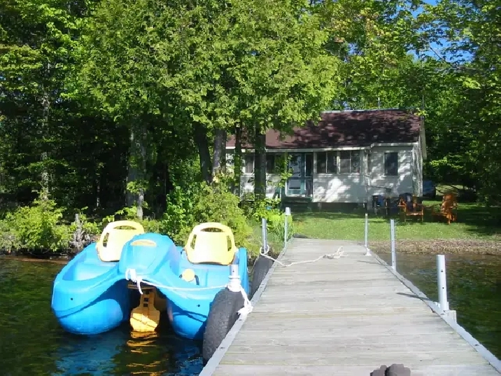Waterfront cottage weekly rental.
