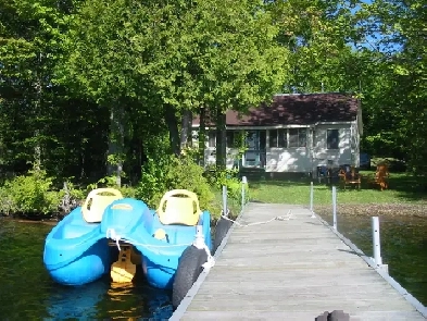 Waterfront cottage weekly rental.