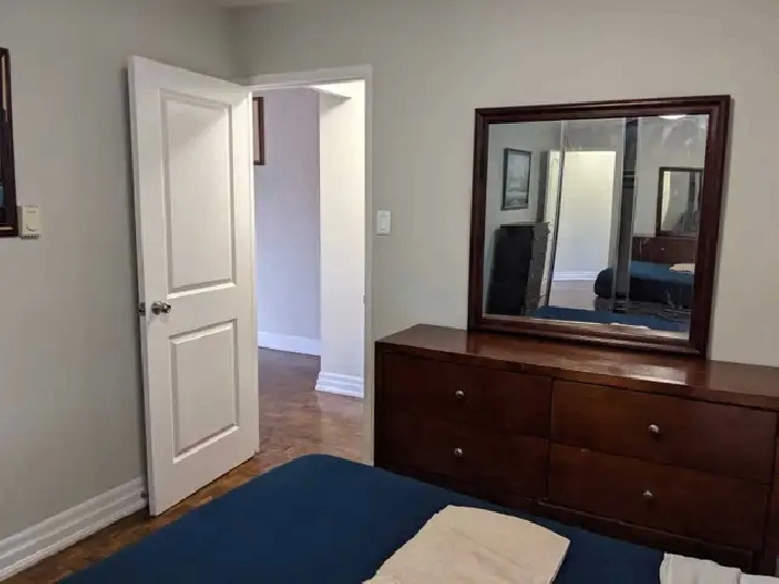 Furnished one-bdr apt, Wellesley Station, ready in June