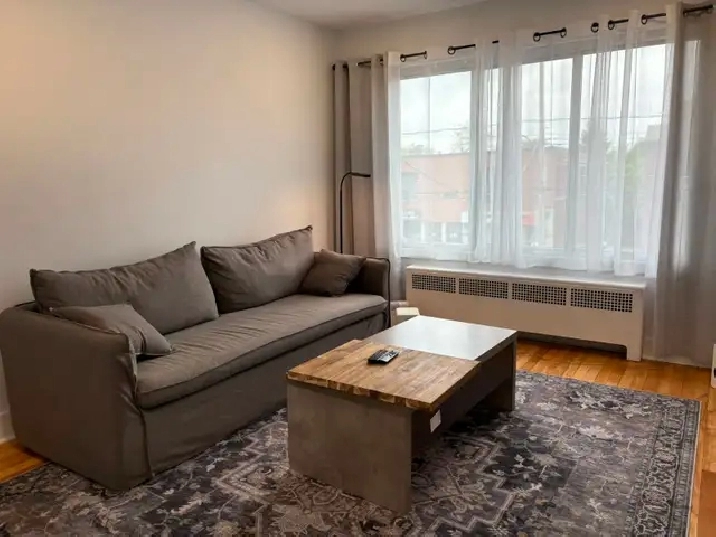 3 1/2 meublé à louer – Ahuntsic / rue Fleury – près de la Promen