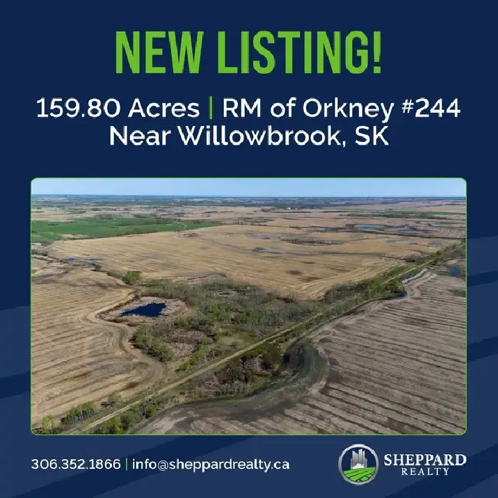 Productive Farmland | RM of Orkney # 244 | Near Willowbrook, SK