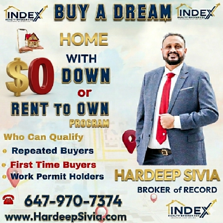 BUY HOME WITH $0 DOWN or RENT TO OWN